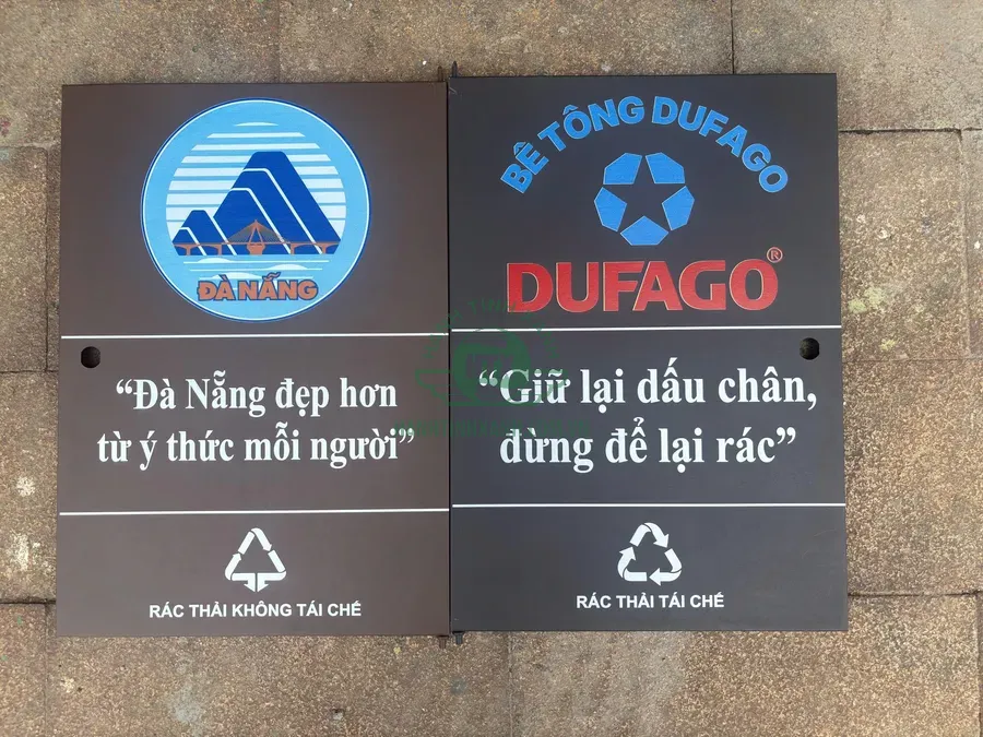 Bản demo in mặt trước thùng rác