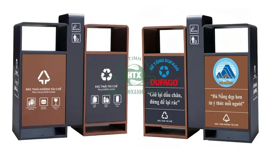 Mẫu thùng rác 2 ngăn Paloca được lựa chọn