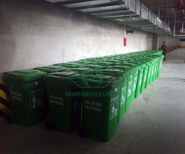 Dự án cung cấp thùng rác nhựa 240L tại chung cư ICID Complex