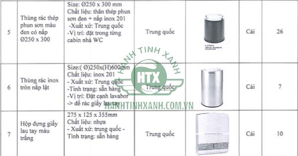 Ngoài thùng rác, Hành Tinh Xanh còn cung cấp thiết bị phòng tắm, vệ sinh