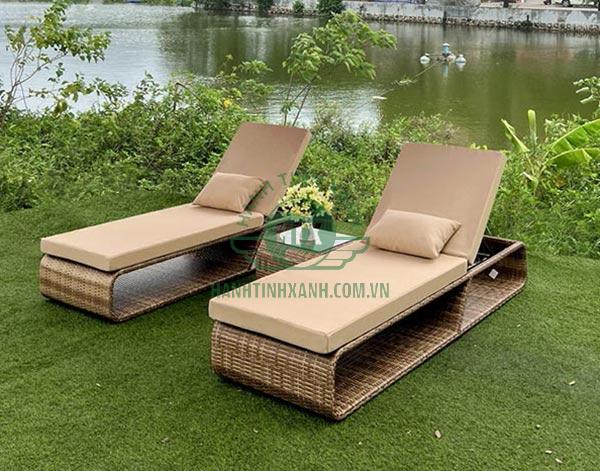 Mua ghế bể bơi mây nhựa hàng chính hãng liên hệ Hành Tinh Xanh