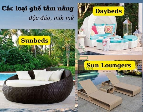 Bạn muốn mua mẫu ghế - giường tắm nắng nào, liên hệ ngay Hành Tinh Xanh