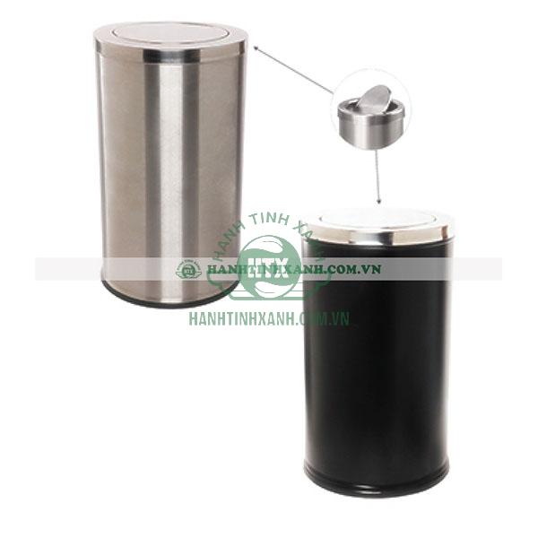 Thùng rác inox nắp lật