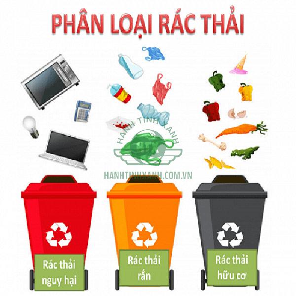 Phân loại rác thải để trước khi vứt bỏ