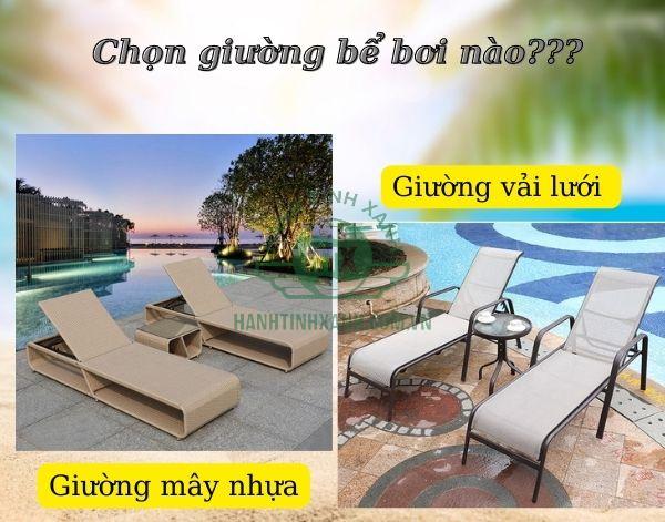 So sánh 2 loại giường bể bơi được yêu thích hiện nay