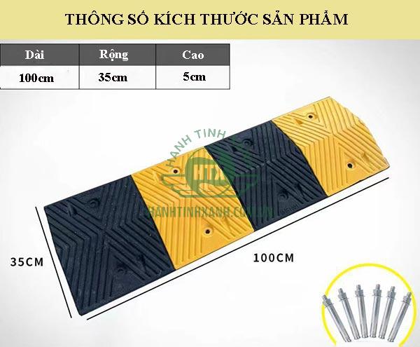 Tham khảo kích thước chiều cao của gờ giảm tốc