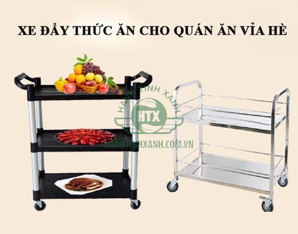 Mẫu xe đẩy thức ăn dành cho không gian vỉa hè