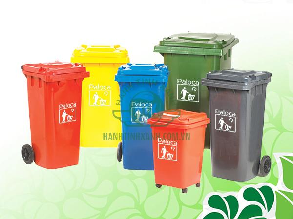 Thùng rác nhựa HDPE hỗ trợ thu gom rác