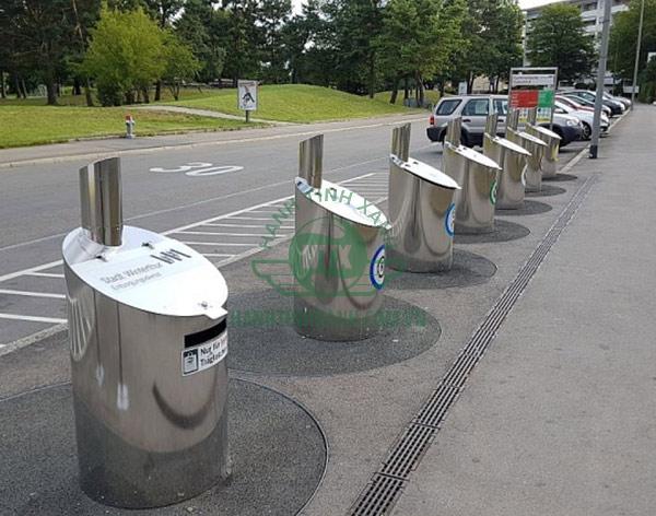 Hệ thống nén rác giúp lượng rác có thể chứa gấp 5 lần.