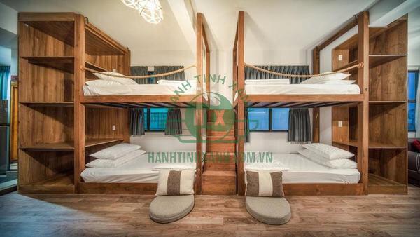 Phòng giường tầng tại Homestay thích hợp có 10 người trở lên