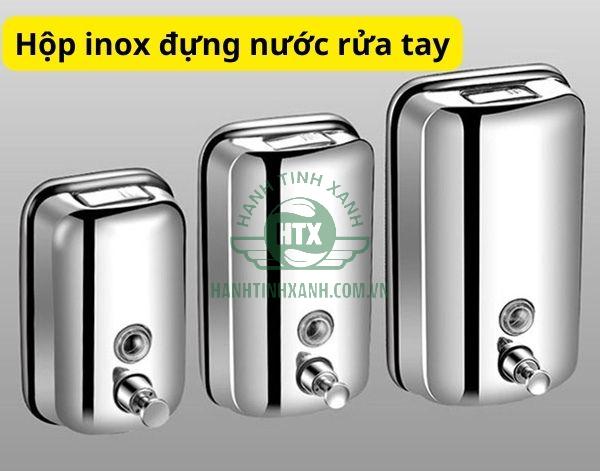 Hành Tinh Xanh bán hộp inox chứa nước rửa tay với nhiều loại