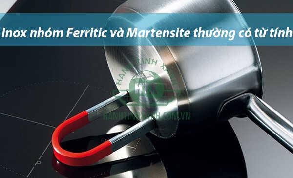 Các loại inox thuộc nhóm Ferritic và Martensite thường có tính chất từ tính nên sẽ bị nam châm hút