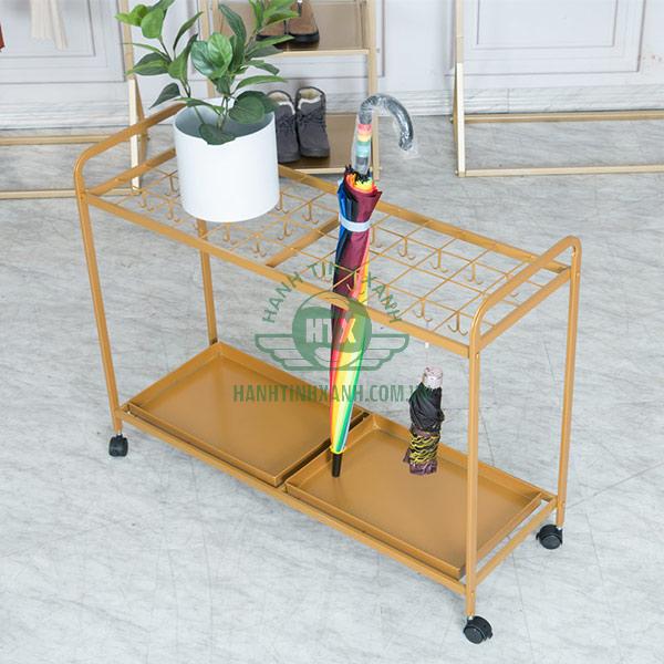 Kệ để dù bằng inox mạ vàng không những đẹp mà còn bền