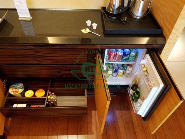 Thức uống đặt trong mini-bar cũng sẽ bị tính phí nếu dùng