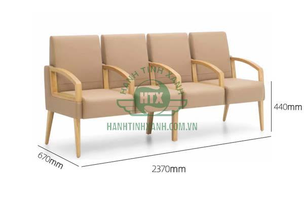 Kích thước tiêu chuẩn của ghế băng chờ 4 chỗ