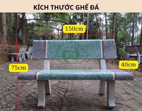 Tham khảo ngay kích thước ghế đá trường học