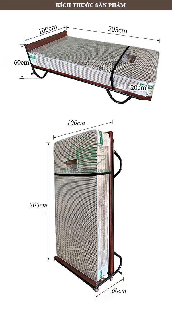 Kiểm tra kỹ kích thước giường phụ xem có đúng chuẩn thông số không