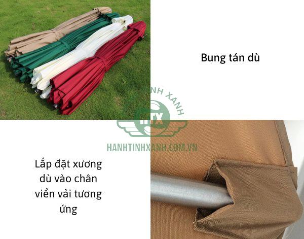 Lắp đặt tán ô dù