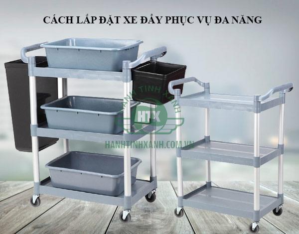 Hướng dẫn lắp đặt xe đẩy phục vụ đa năng