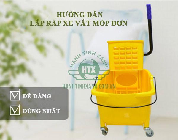 Hướng dẫn lắp xe vắt móp đơn