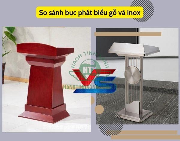 Tùy tính chất sự kiện để chọn mua bục phát biểu inox hay gỗ