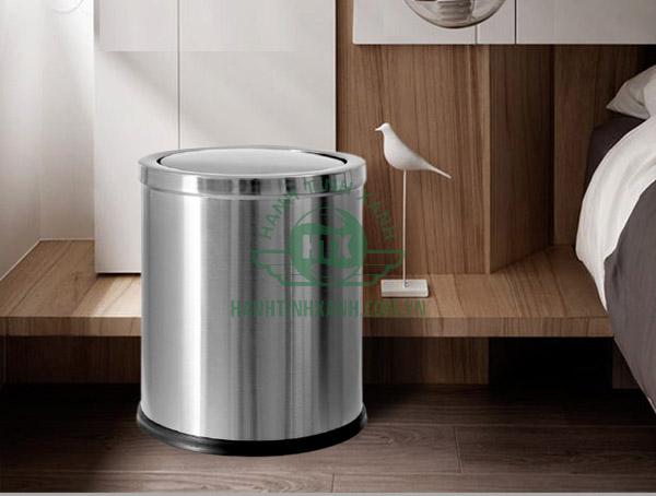 Thùng rác nắp lật bằng inox