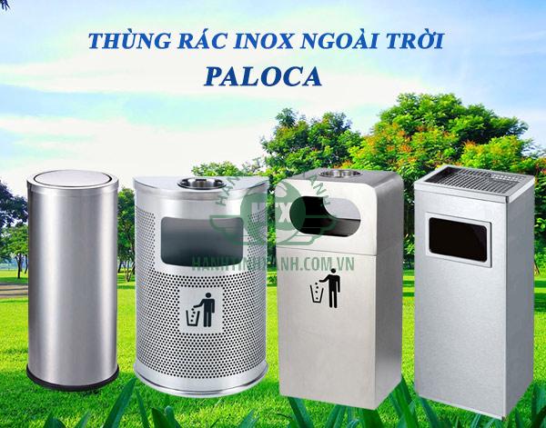 Mẫu thùng rác inox dùng trong không gian ngoài trời