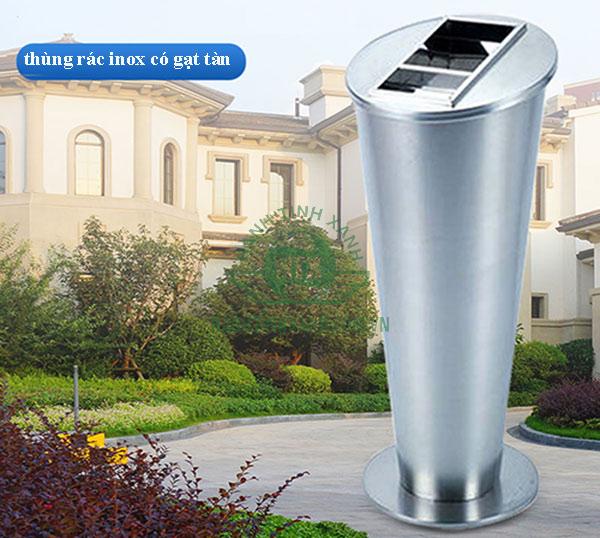 Mẫu thùng rác inox văn phòng