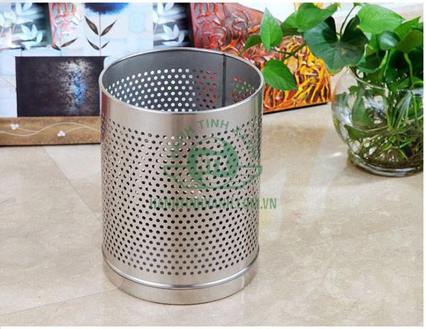 Mẫu thùng rác inox văn phòng