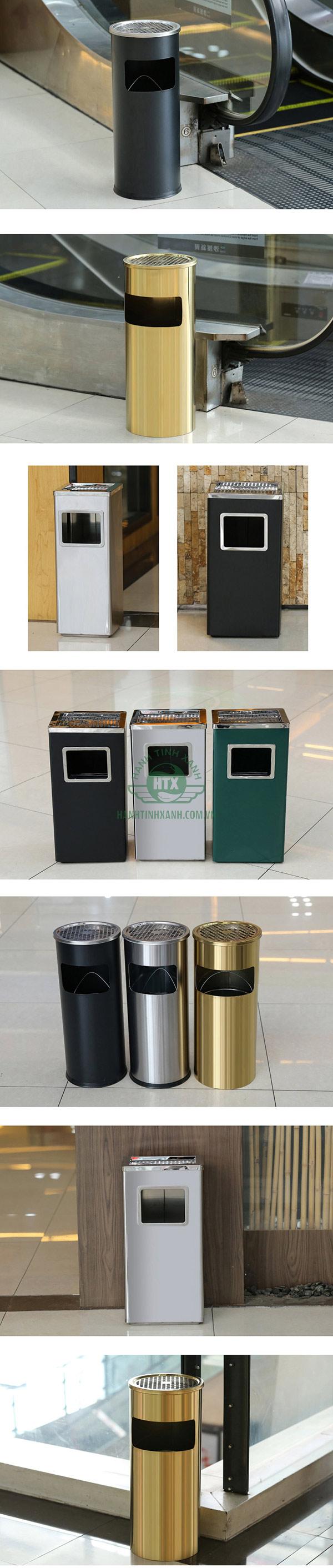 Những mẫu thùng rác inox dành cho khu vực hành lang