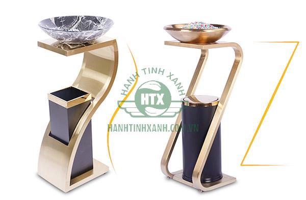 Mẫu thùng rác trang trí hình chữ Z cách điệu