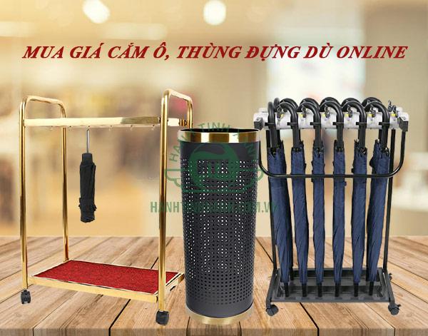 Địa chỉ bán giá cắm ô, sọt thùng đựng dù online