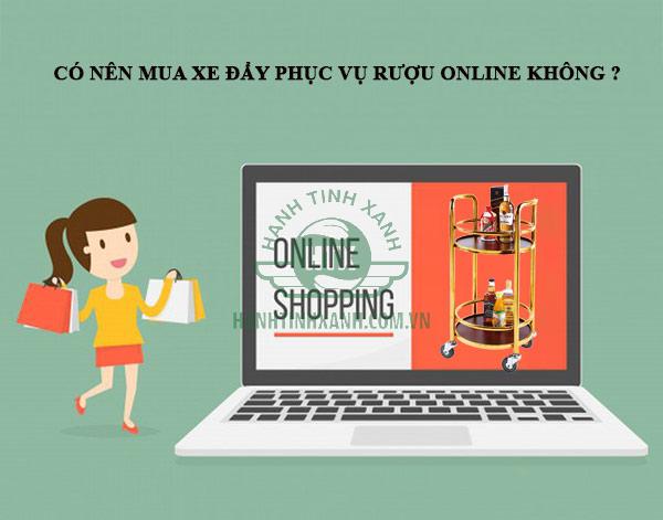 Mua xe đẩy rượu online và nhiều lợi ích thu được