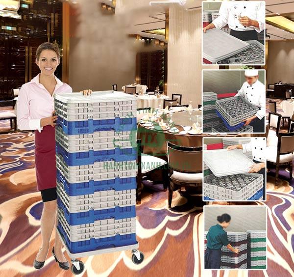 Giúp nhà hàng chọn được mẫu xe đẩy khay rack phù hợp nhất