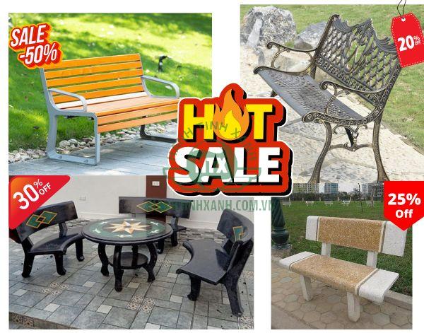 Giá bán ghế công viên thuộc dạng tốt, cạnh tranh