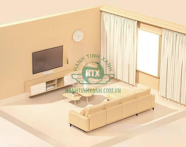 Khi hoạt động, máy phun hương thơm đều và xa