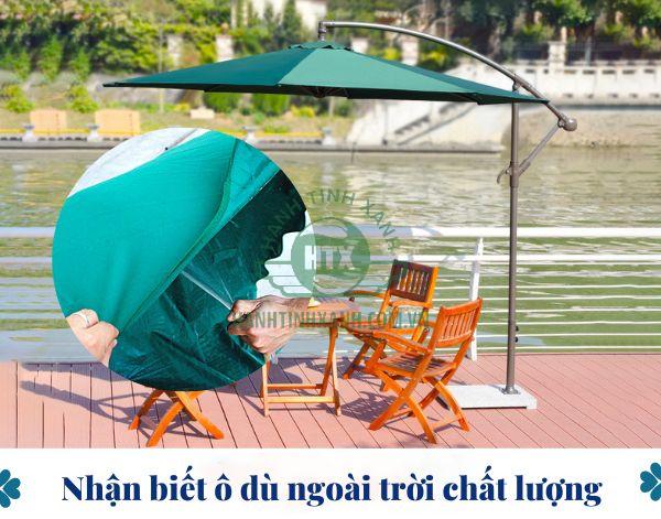 Bật mí kinh nghiệm phân biệt ô dù ngoài trời chất lượng