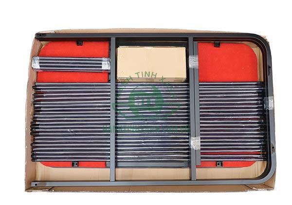 Bộ sản phẩm xe đẩy mâm xoay bàn tròn được đóng gói nguyên kiện