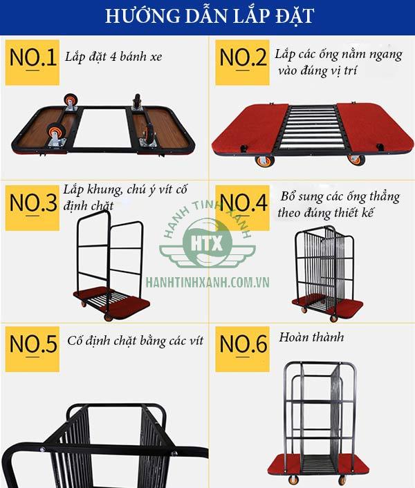 Hành Tinh Xanh hướng dẫn bạn lắp đặt thành xe đẩy bàn tròn hoàn thiện