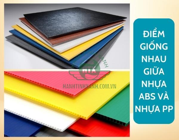 Giữa nhựa ABS và nhựa PP sở hữu nhiều điểm tương đồng