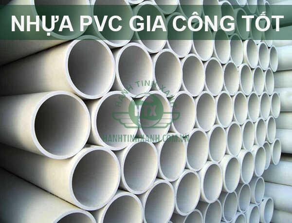 Kết cấu linh hoạt của nhựa PVC tạo điều kiện gia công, thi công dễ dàng