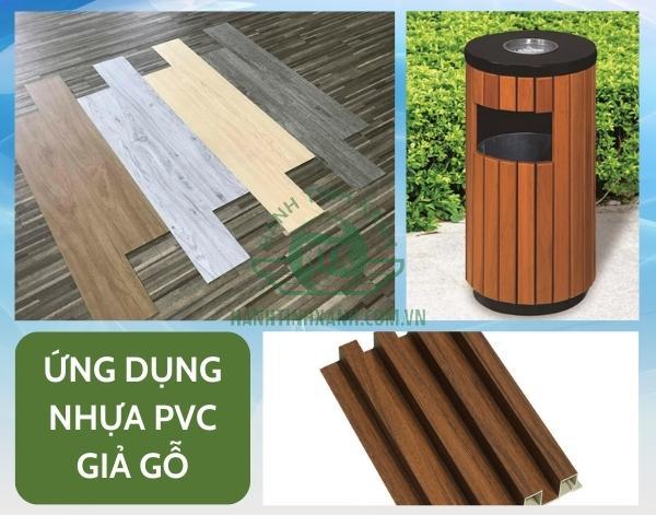 Ứng dụng của nhựa PVC giả gỗ