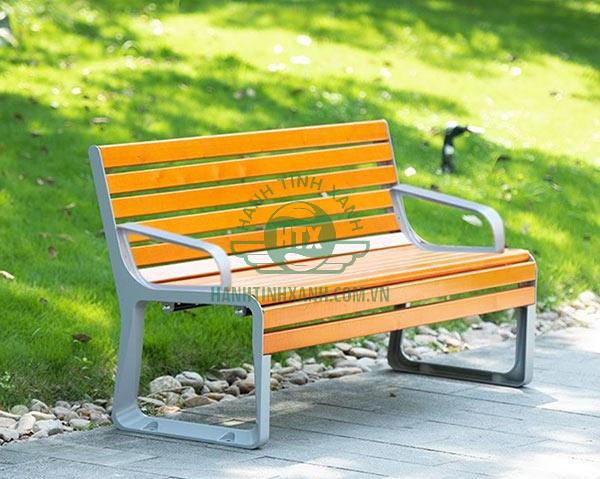 Ghế công viên bằng nhựa composite giả gỗ