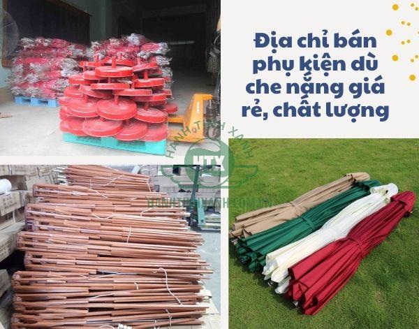 Địa chỉ cung cấp phụ kiện ô dù lệch tâm chất lượng, uy tín