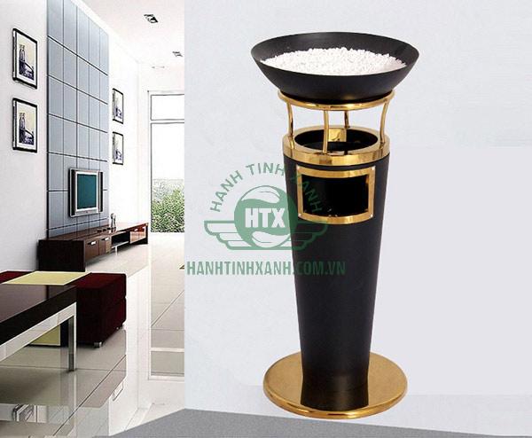 Thùng rác trang trí bằng thép phun sơn