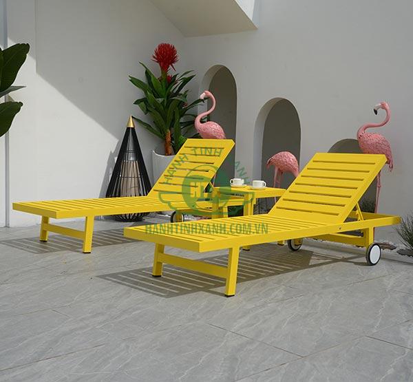 Giường hồ bơi có bánh xe linh hoạt hơn khi di chuyển