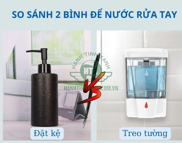 Cùng so sánh 2 loại hộp chứa nước rửa tay