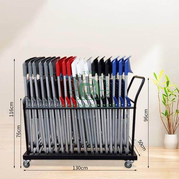 Xe đẩy ghế 4 bánh loại dạng khung lớn dùng cho ghế xếp gọn