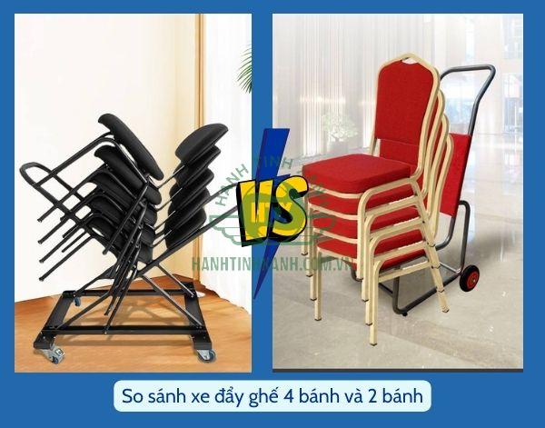 Giữa xe đẩy ghế 2 bánh và 4 bánh, bạn chọn loại nào?