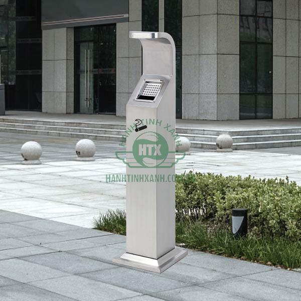 Lắp đặt trụ gạt tàn chính hãng của Hành Tinh Xanh